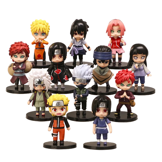 Naruto Shippuden 12Pcs PVC Figurine Set